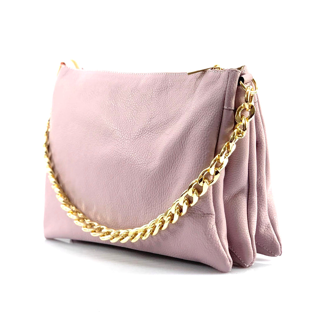 Tournon Leather Shoulder Bag - Made In Italy
