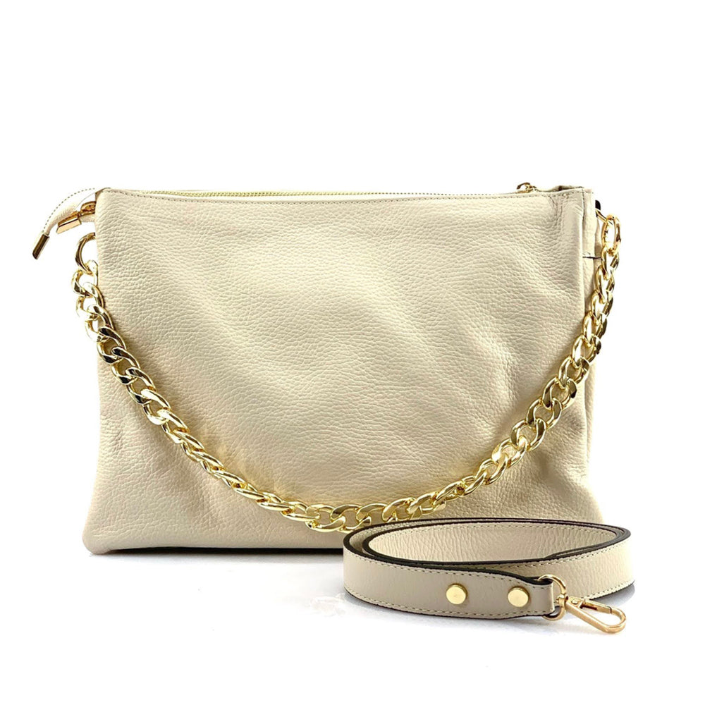 Tournon Leather Shoulder Bag - Made In Italy