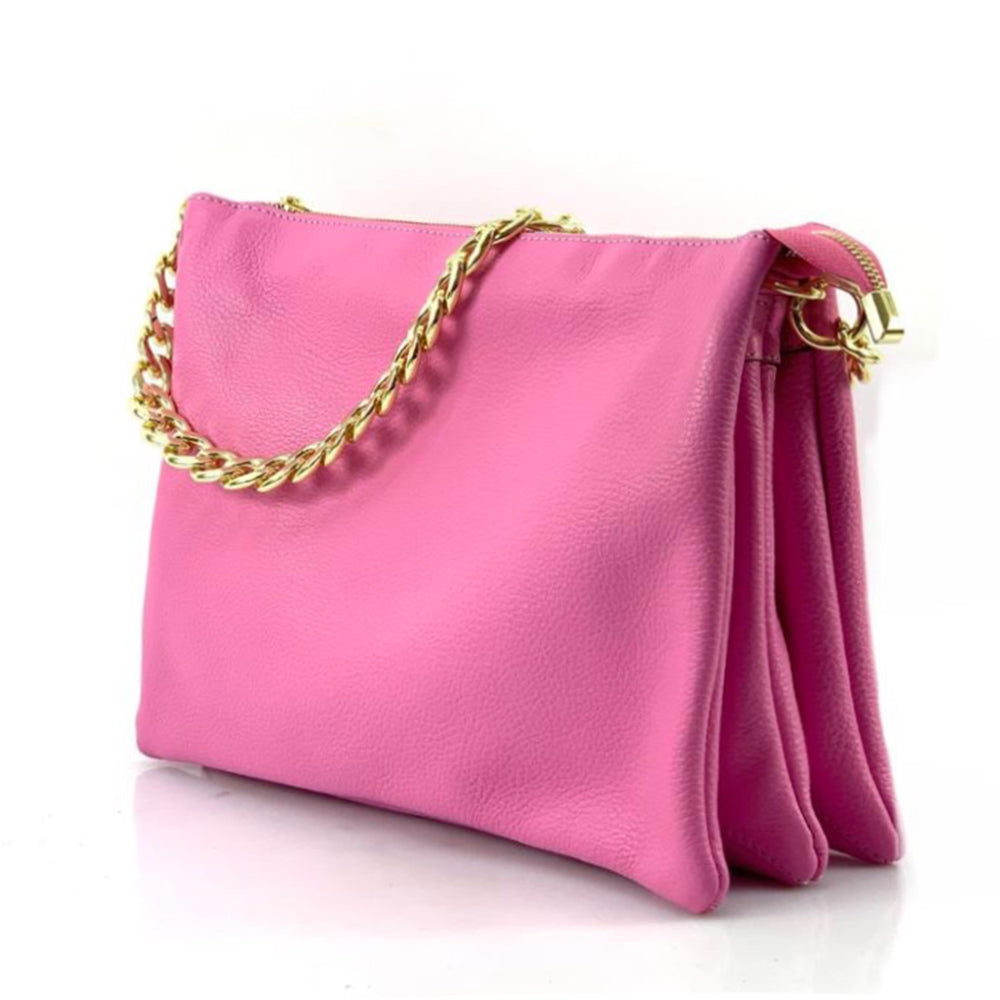 Tournon Leather Shoulder Bag - Made In Italy