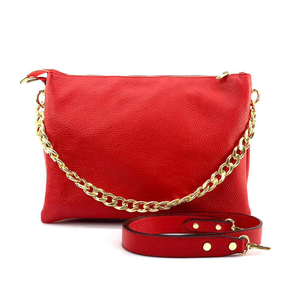 Tournon Leather Shoulder Bag - Made In Italy