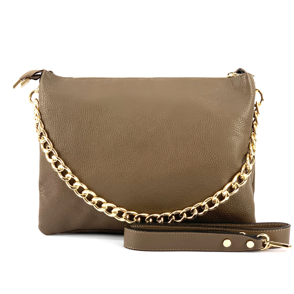 Tournon Leather Shoulder Bag - Made In Italy