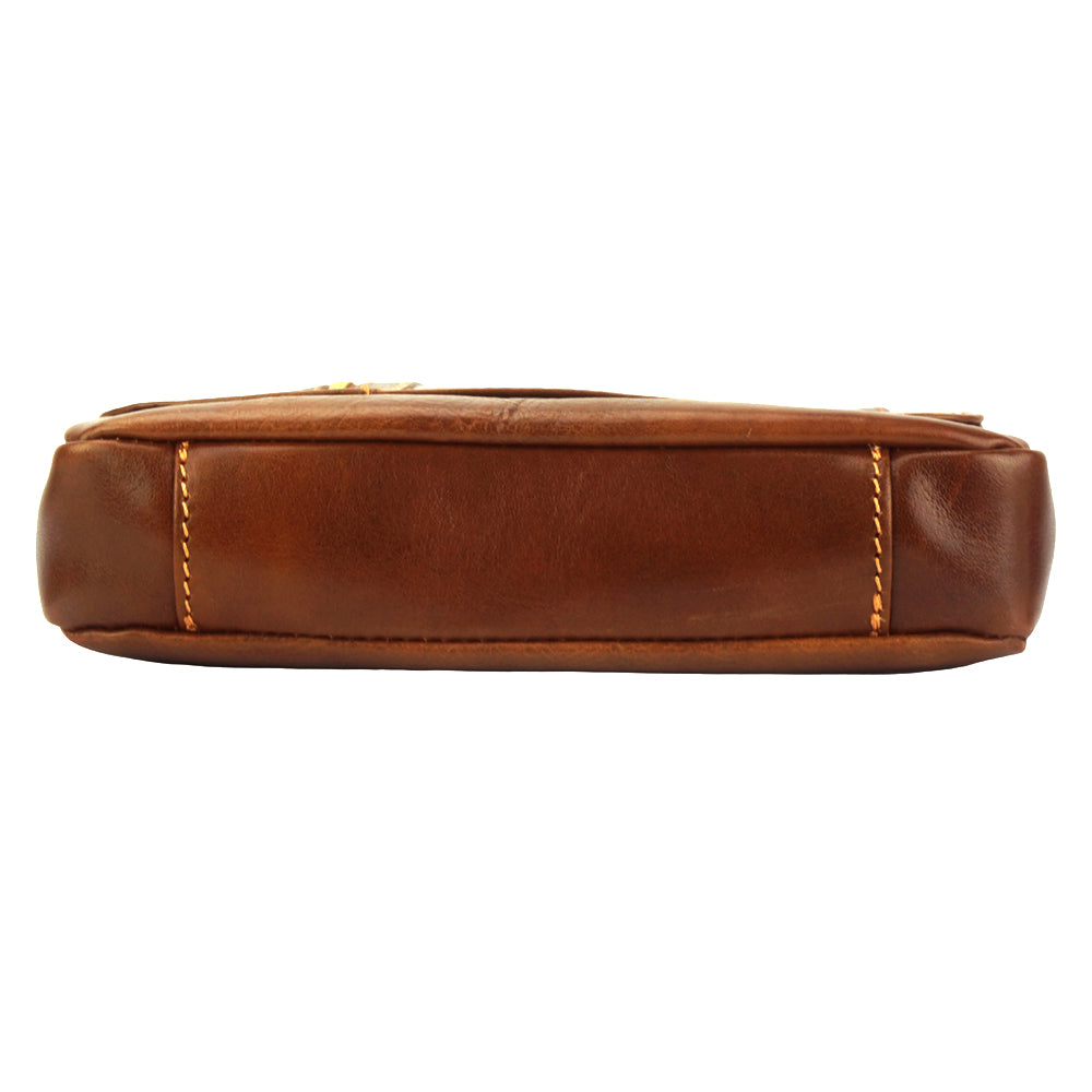 Messenger Amico with genuine leather - Made In Italy