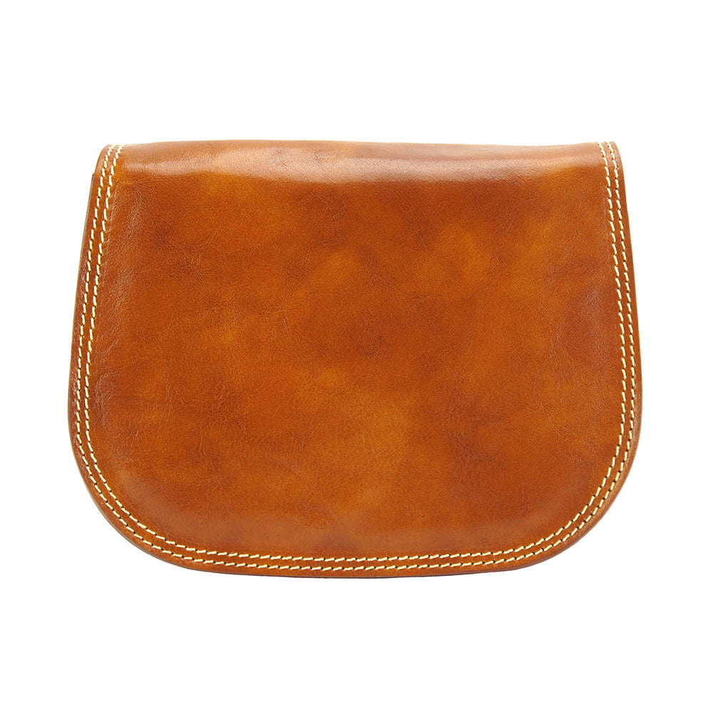Ines leather shoulder bag - Made In Italy