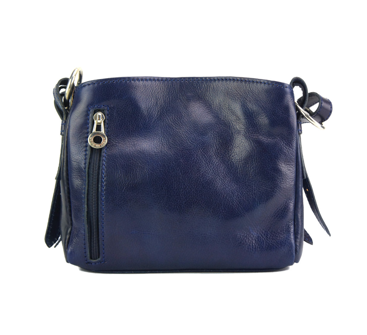 Viviana V Vegetable Tanned Cow Leather Shoulder Bag - Made In Italy