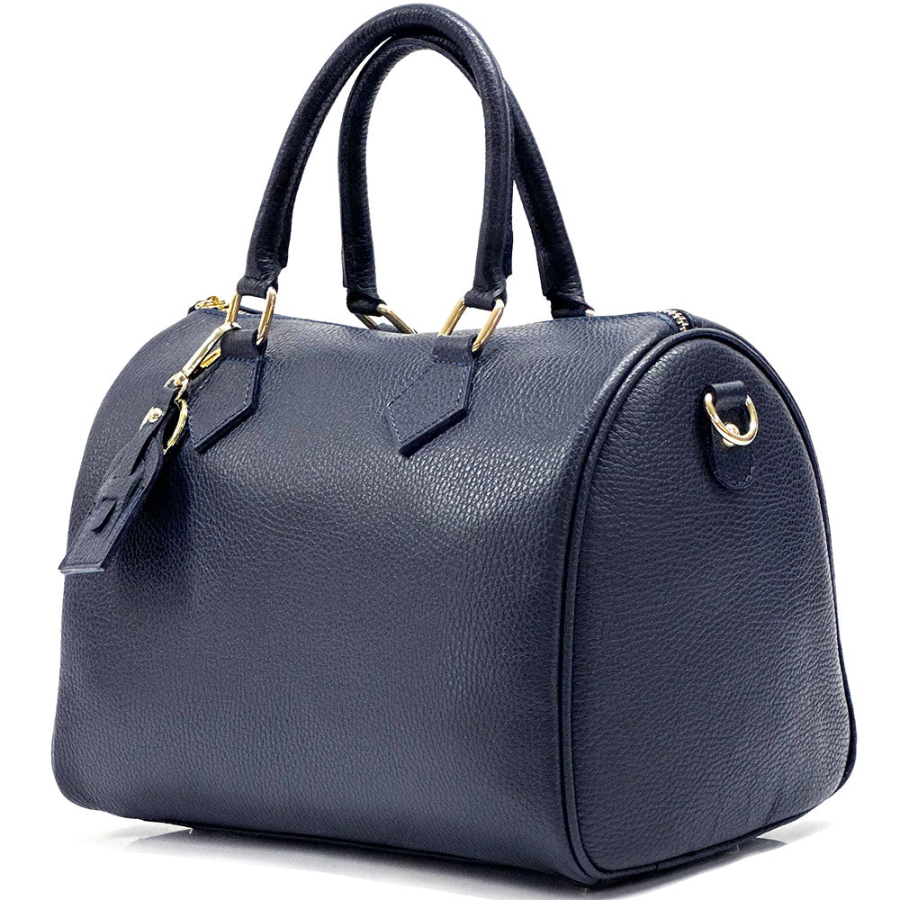 Erminia GM cow leather handbag - Made In Italy