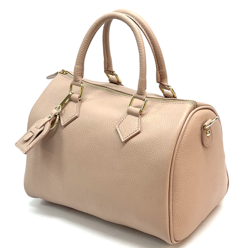Erminia GM cow leather handbag - Made In Italy