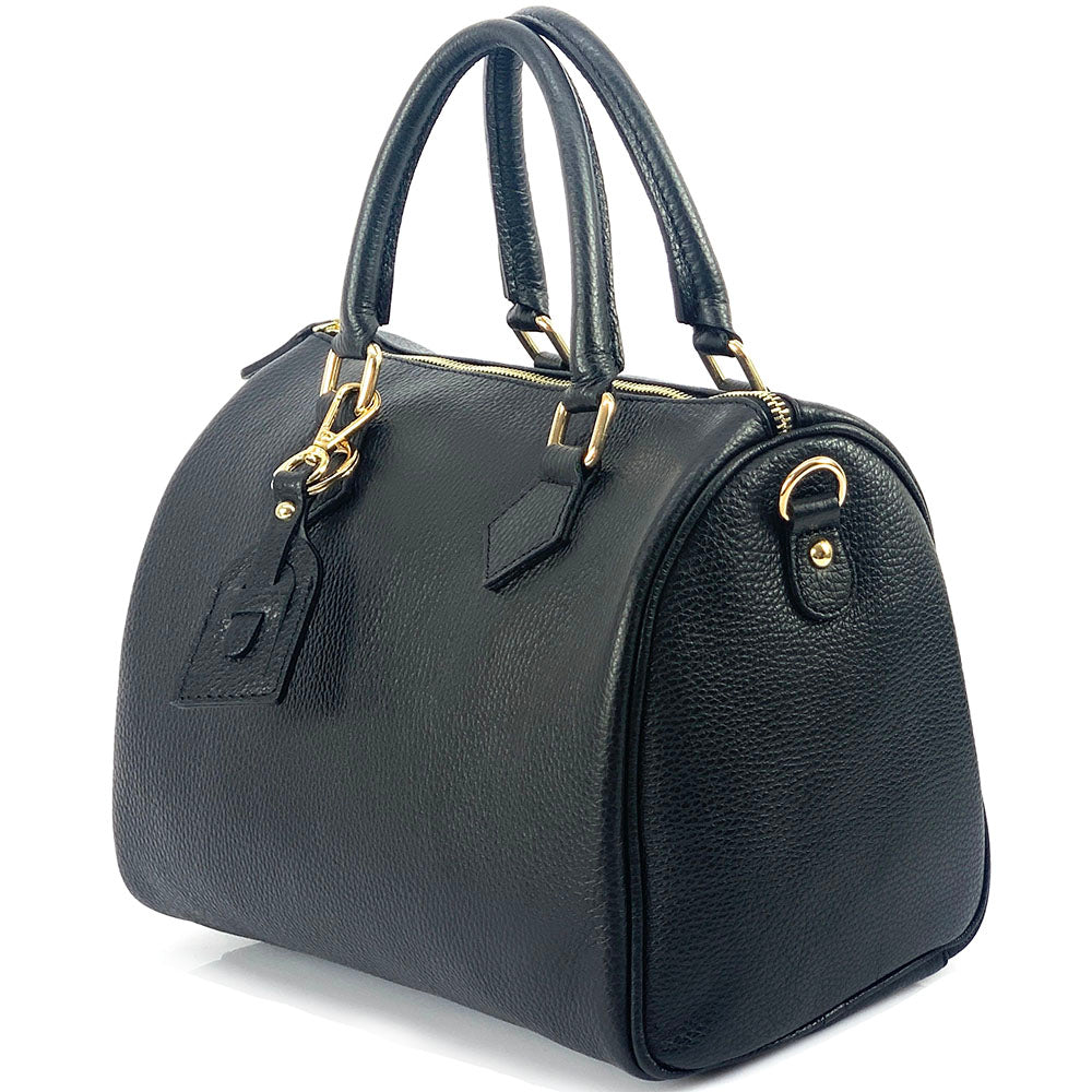 Erminia GM cow leather handbag - Made In Italy