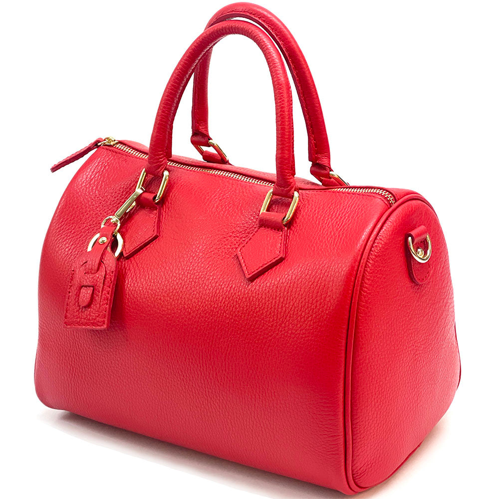 Erminia GM cow leather handbag - Made In Italy