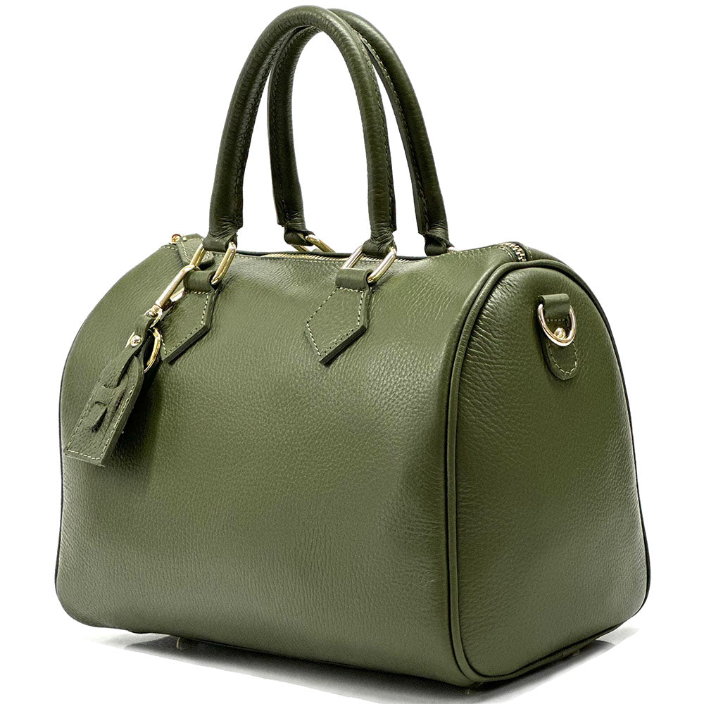 Erminia GM cow leather handbag - Made In Italy