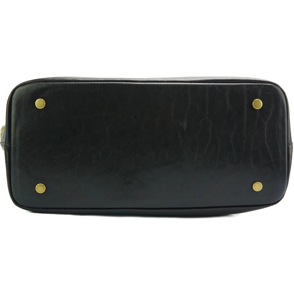 Darcy Leather Shoulder Bag - Made In Italy