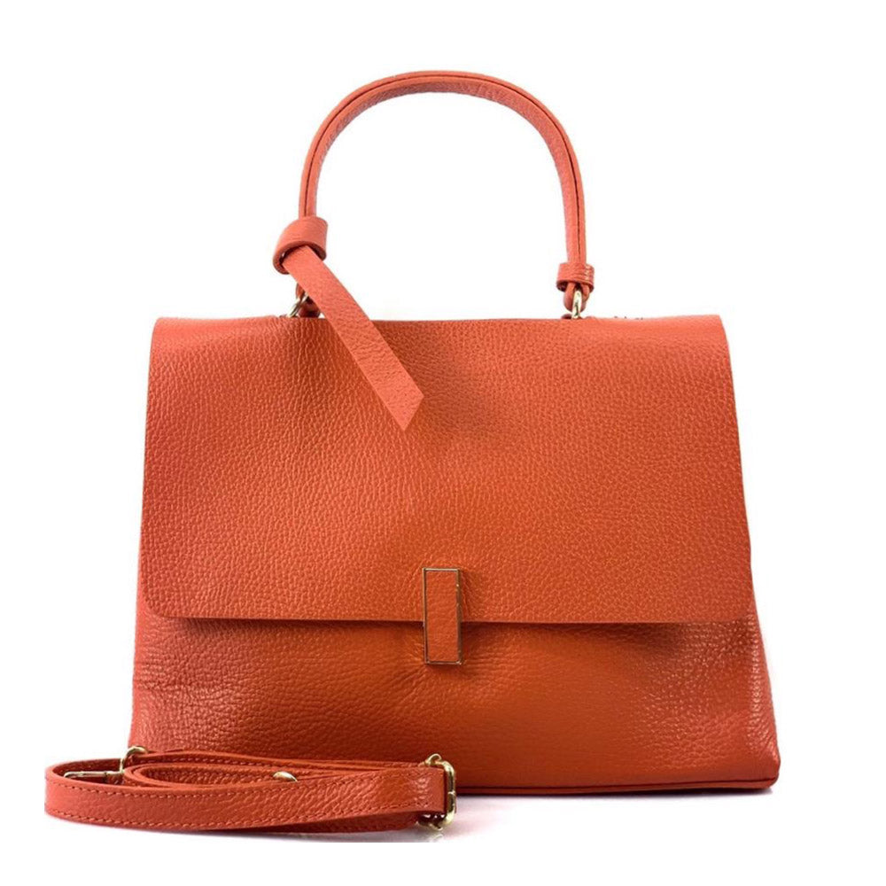 Clelia Leather Handbag - Made In Italy