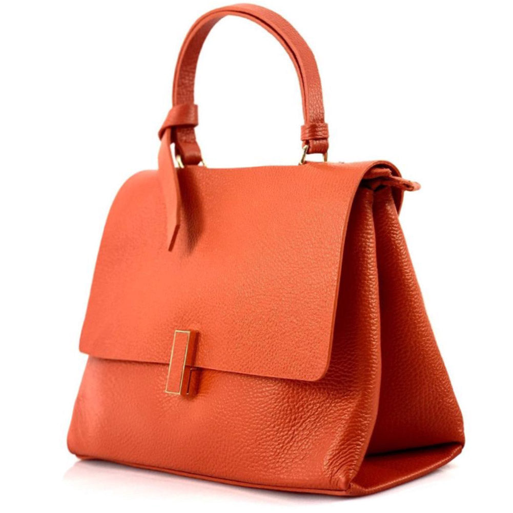Clelia Leather Handbag - Made In Italy