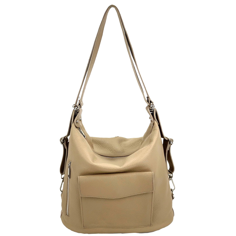 Lidia leather shoulder bag - Made In Italy