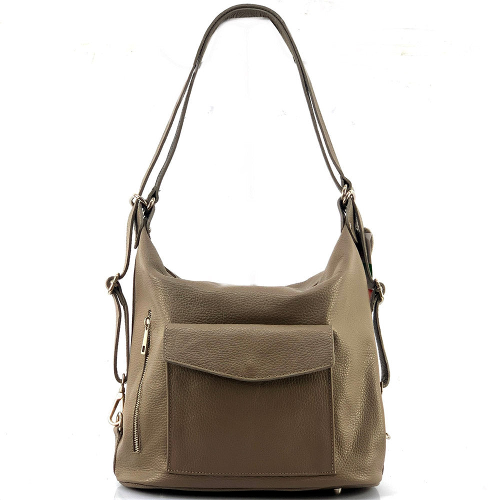 Lidia leather shoulder bag - Made In Italy