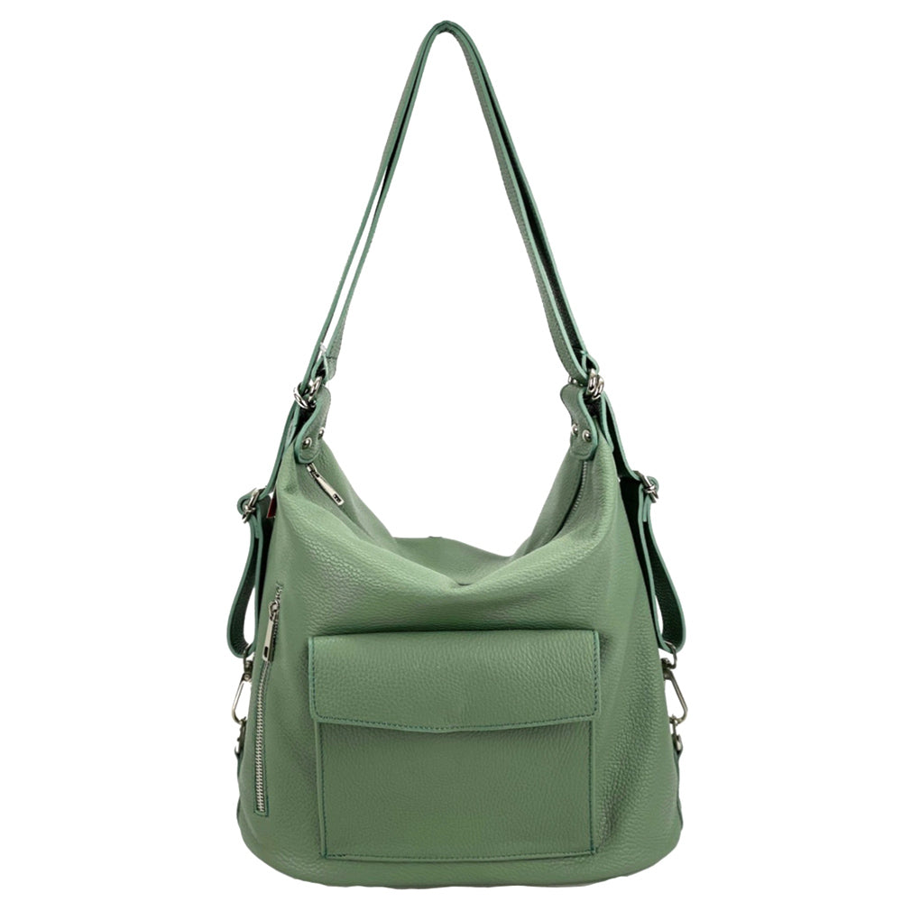 Lidia leather shoulder bag - Made In Italy