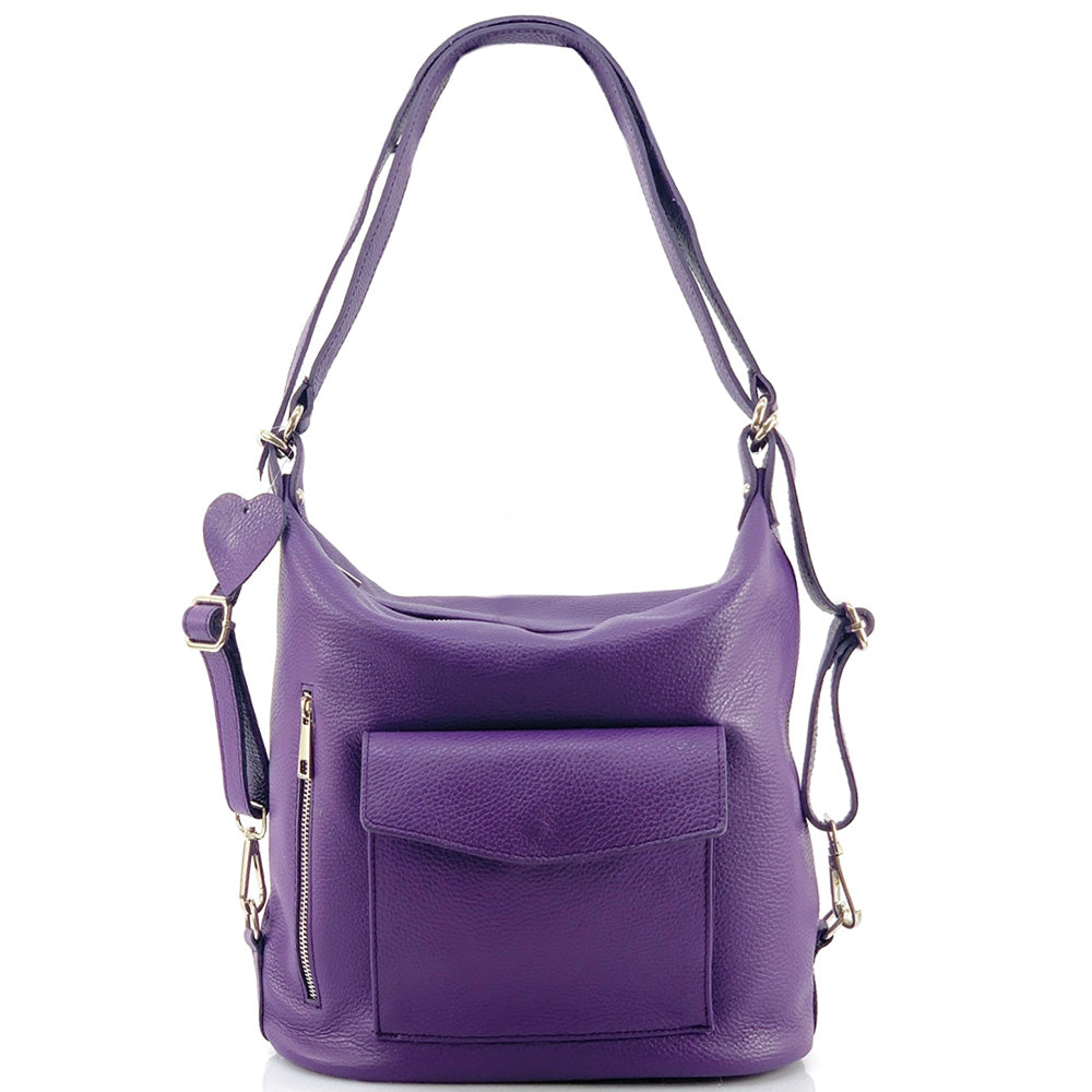 Lidia leather shoulder bag - Made In Italy