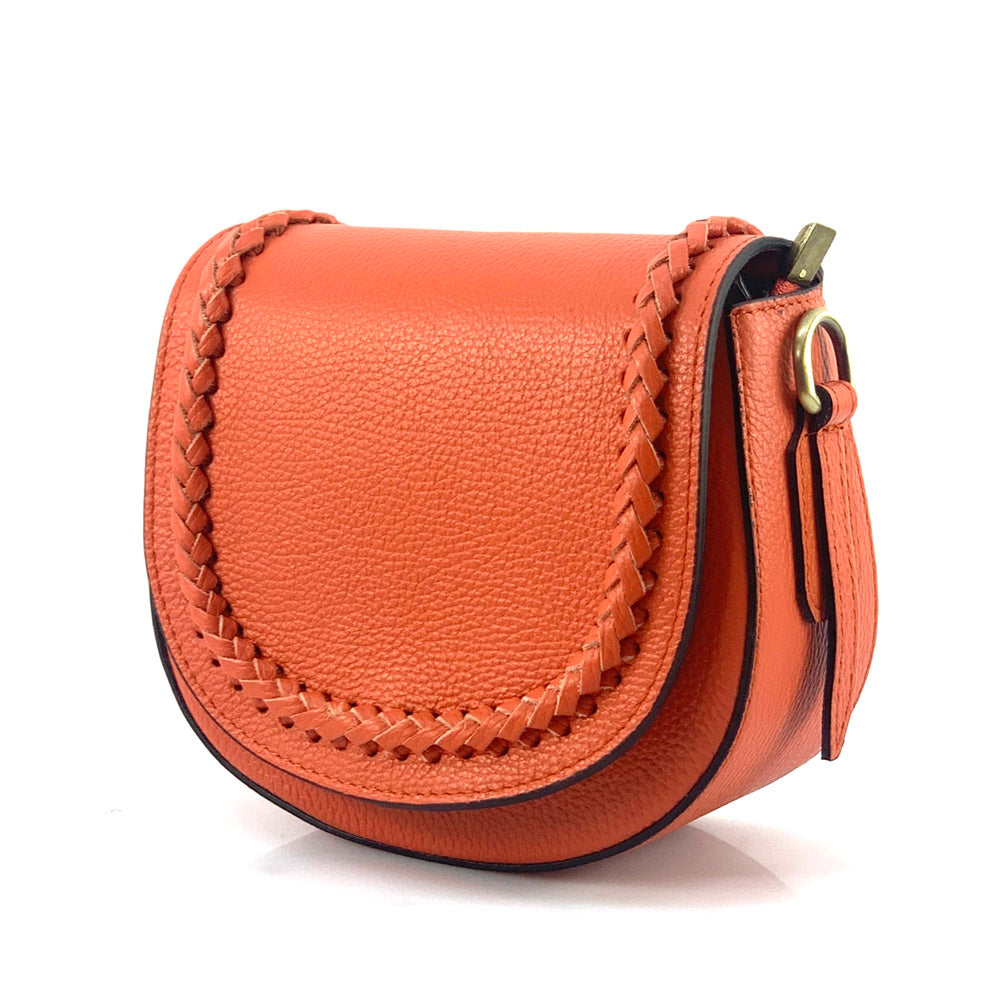Cecilia leather cross-body bag - Made In Italy