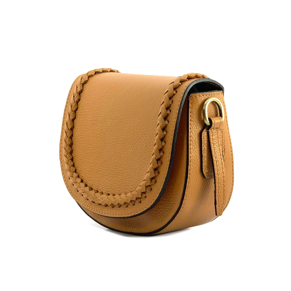 Cecilia leather cross-body bag - Made In Italy