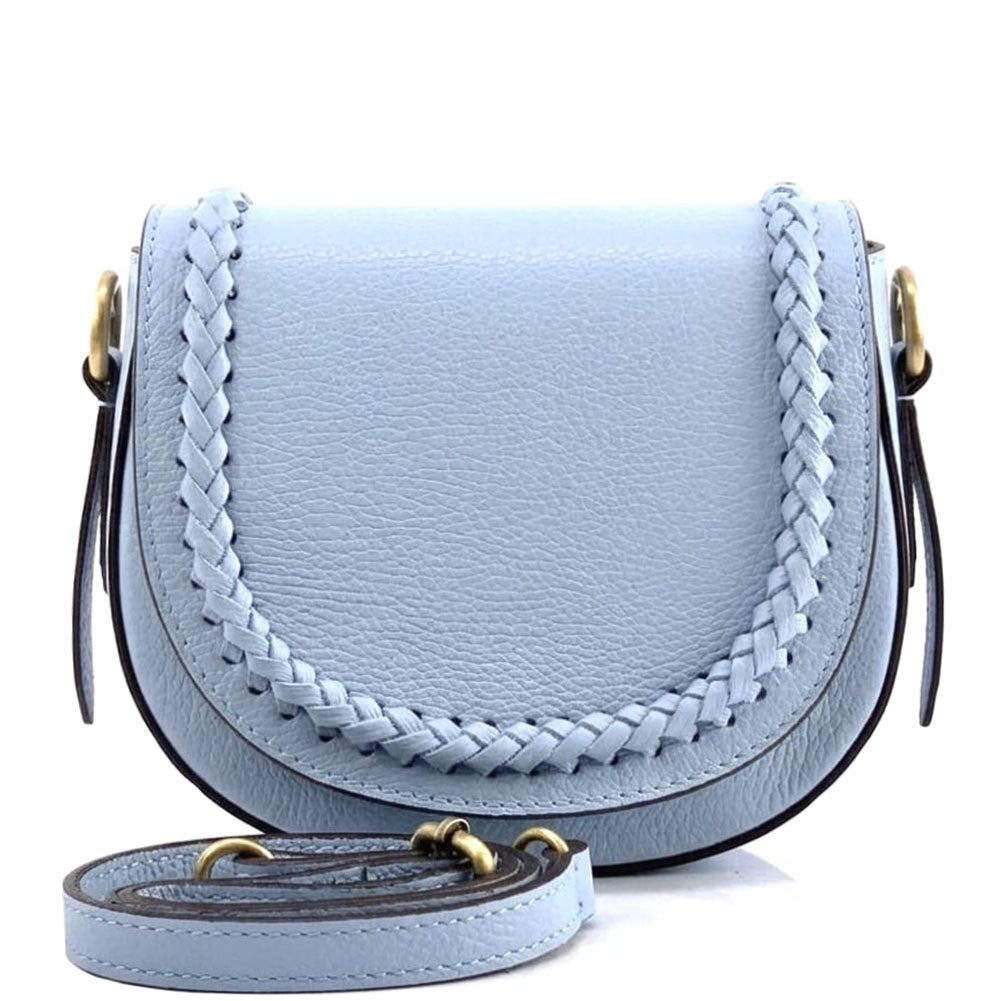 Cecilia leather cross-body bag - Made In Italy