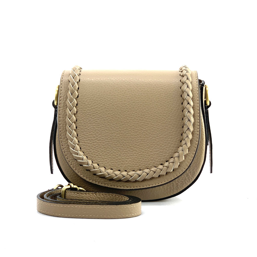 Cecilia leather cross-body bag - Made In Italy