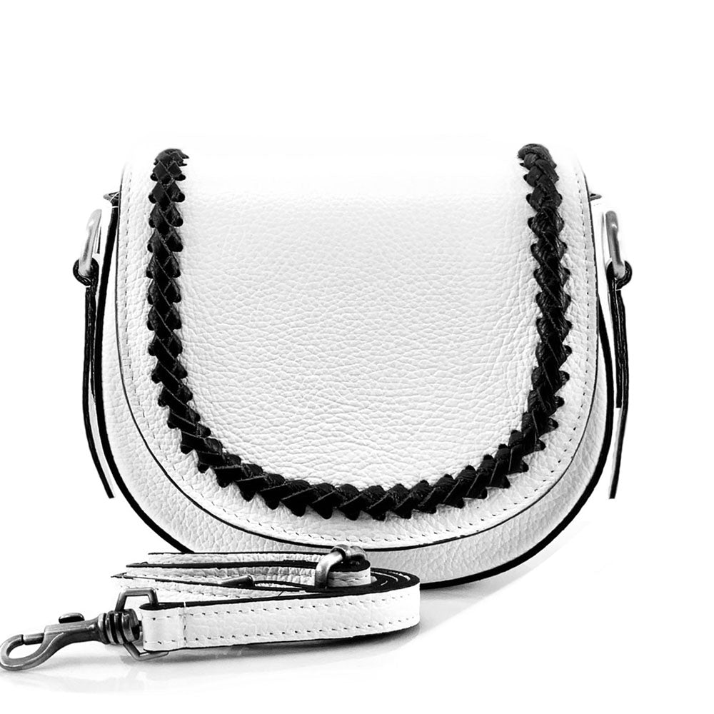 Cecilia leather cross-body bag - Made In Italy