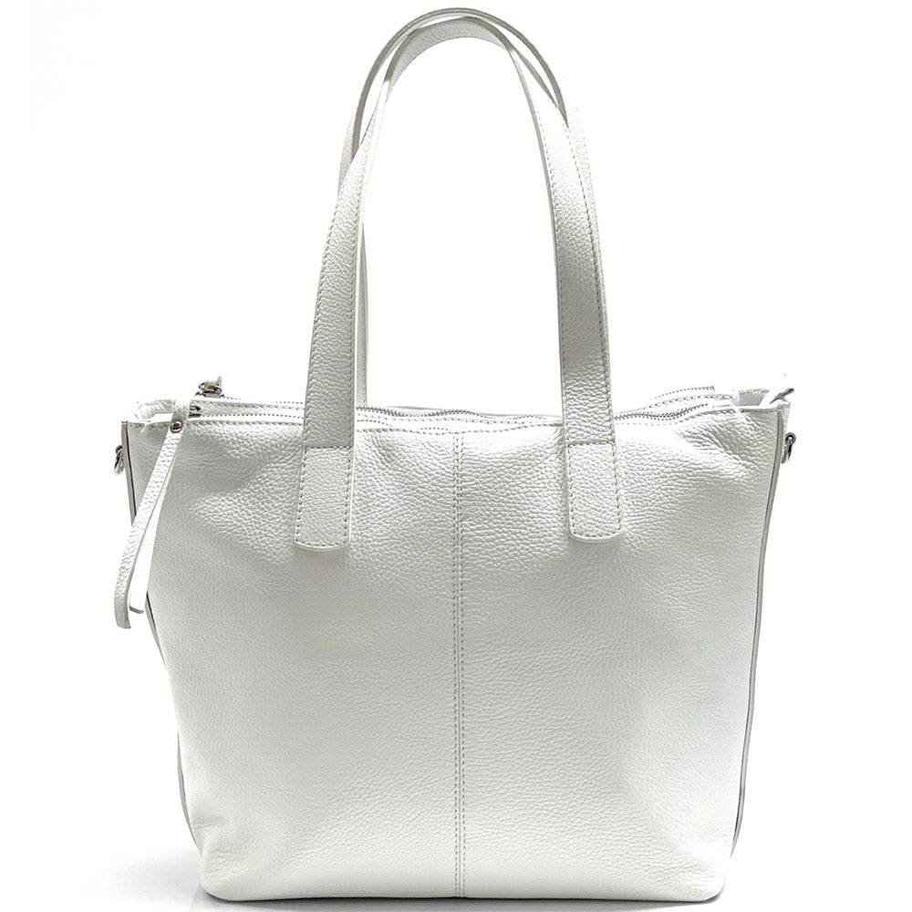 Zaira Italian Genuine Leather Tote Bag - Made In Italy