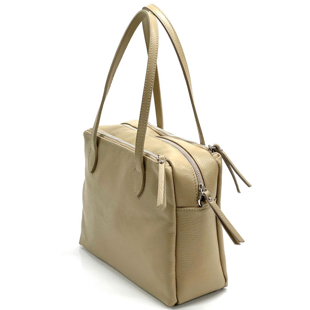 Annabella Leather Handbag - Made In Italy
