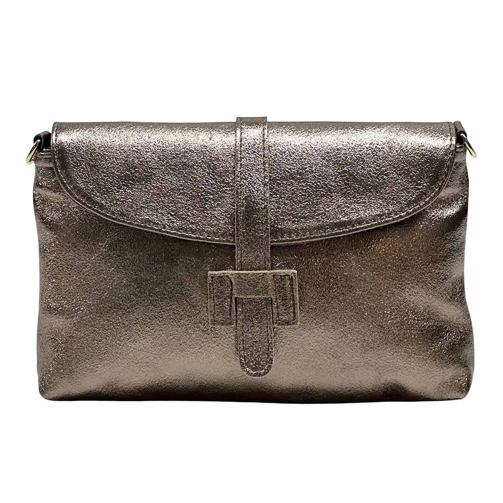Giorgia leather clutch - 100% genuine Italian leather- made in Italy