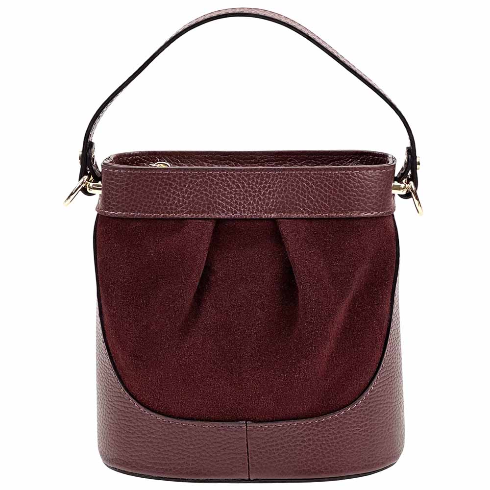 Marina Leather Bucket Bag - Made In Italy
