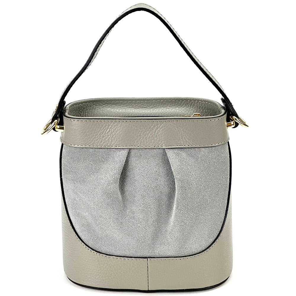 Marina Leather Bucket Bag - Made In Italy