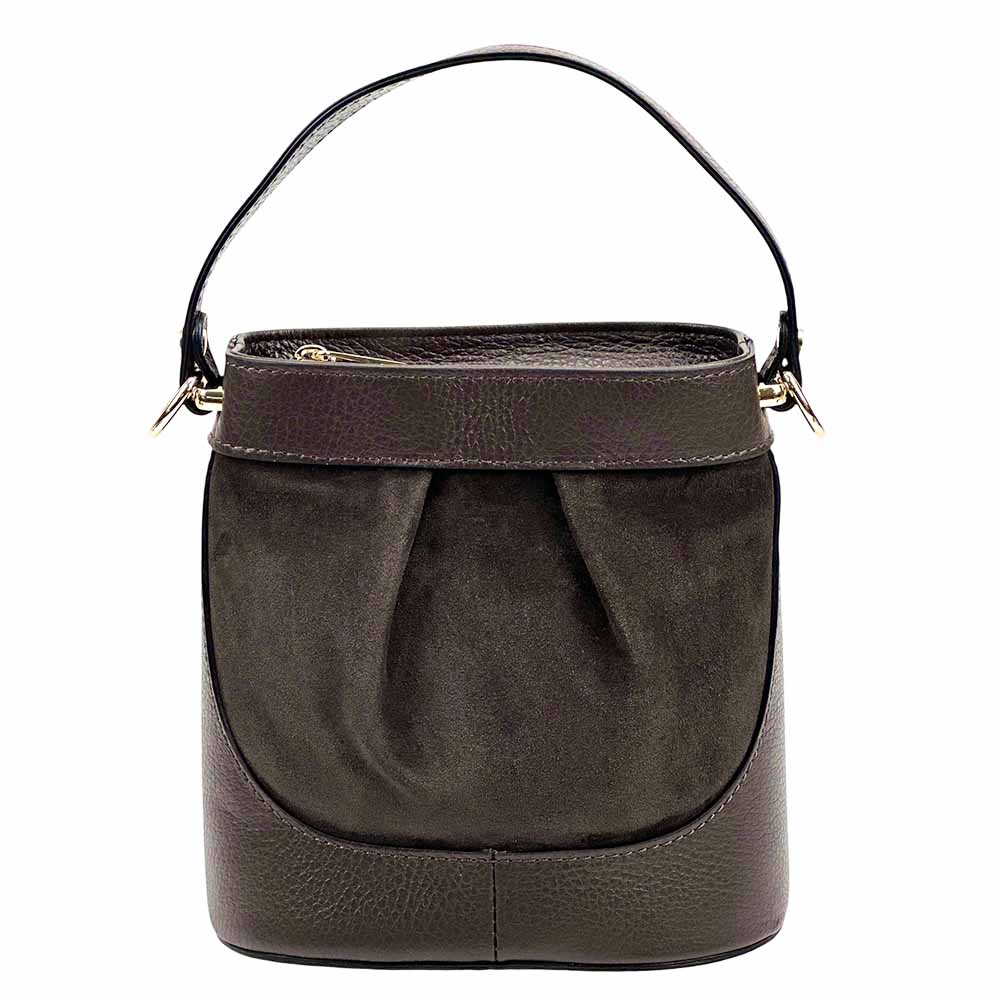 Marina Leather Bucket Bag - Made In Italy