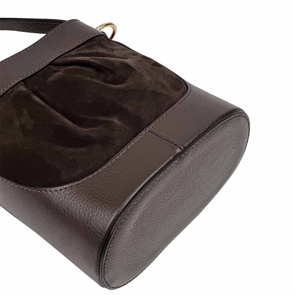 Marina Leather Bucket Bag - Made In Italy