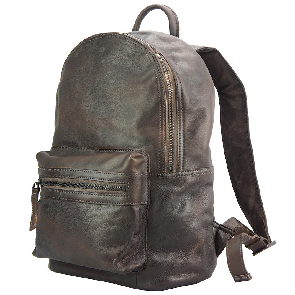 Josh Backpack in vintage calfskin - Made In Italy