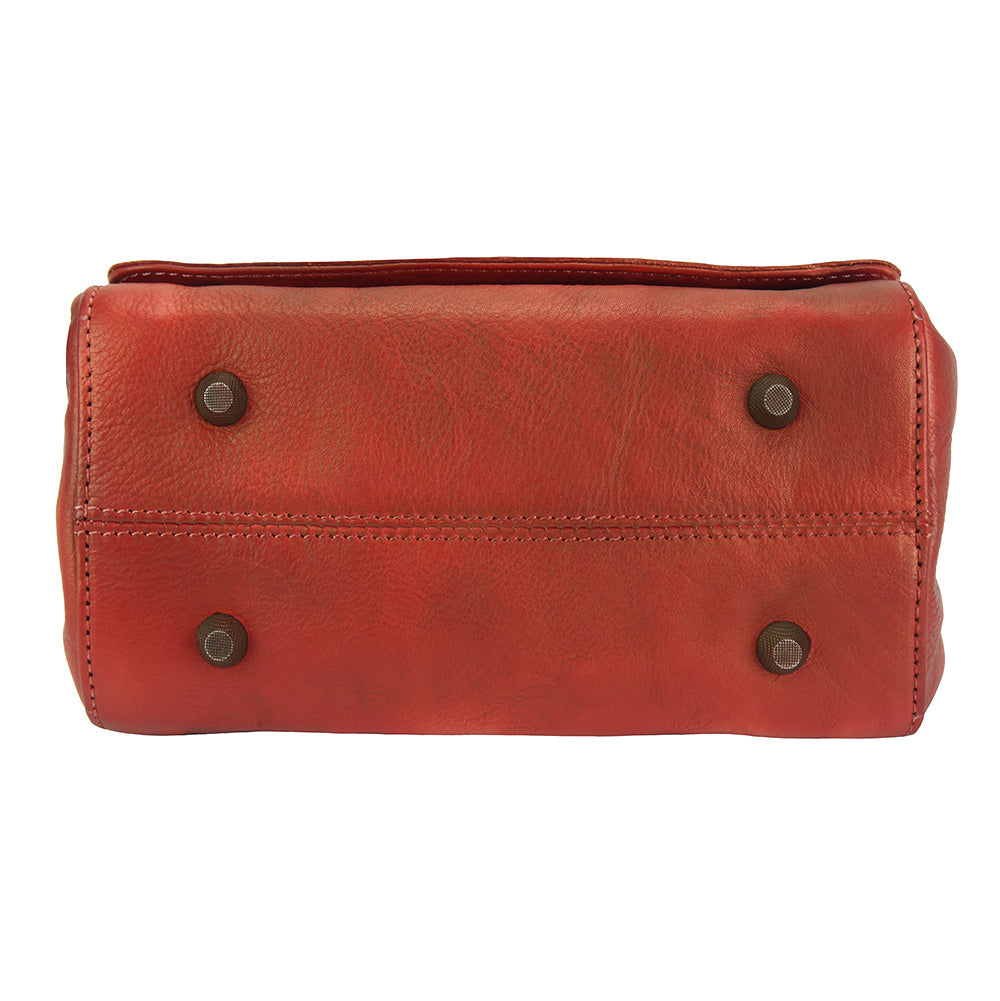 Livio leather Messenger bag - Made In Italy