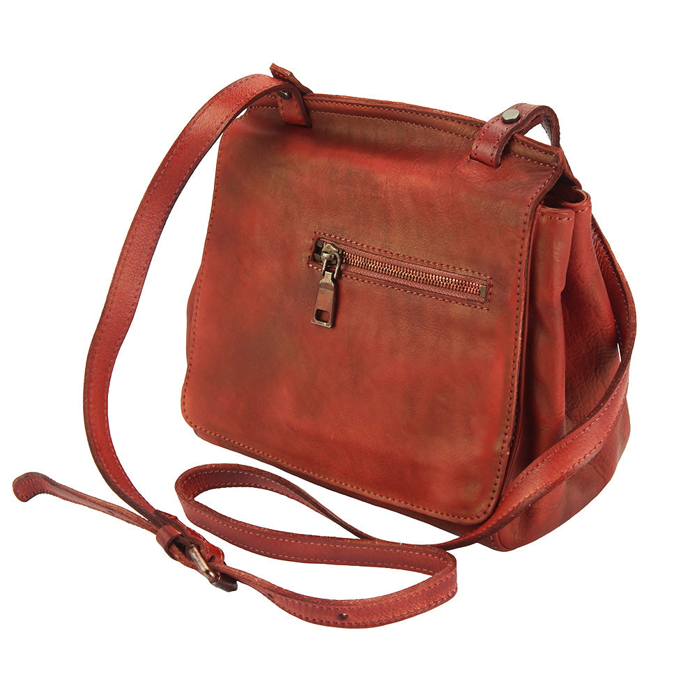 Livio leather Messenger bag - Made In Italy