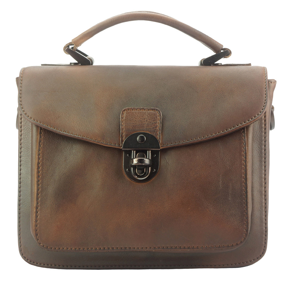 Montaigne GM vintage leather Handbag - Made In Italy