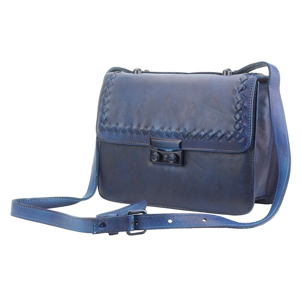 Kléber leather cross body bag - Made In Italy