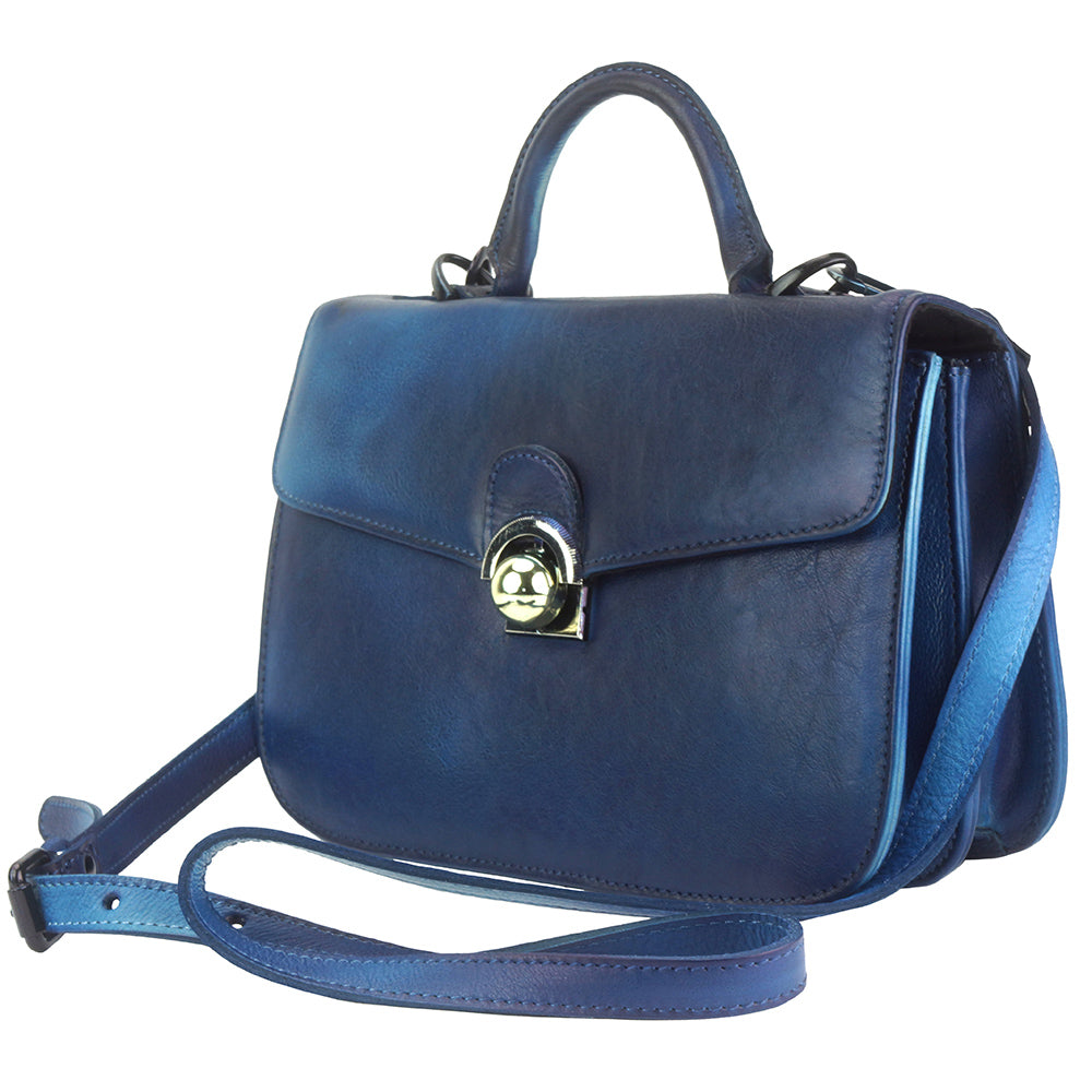 Very GM Leather Hand-bag - Made In Italy