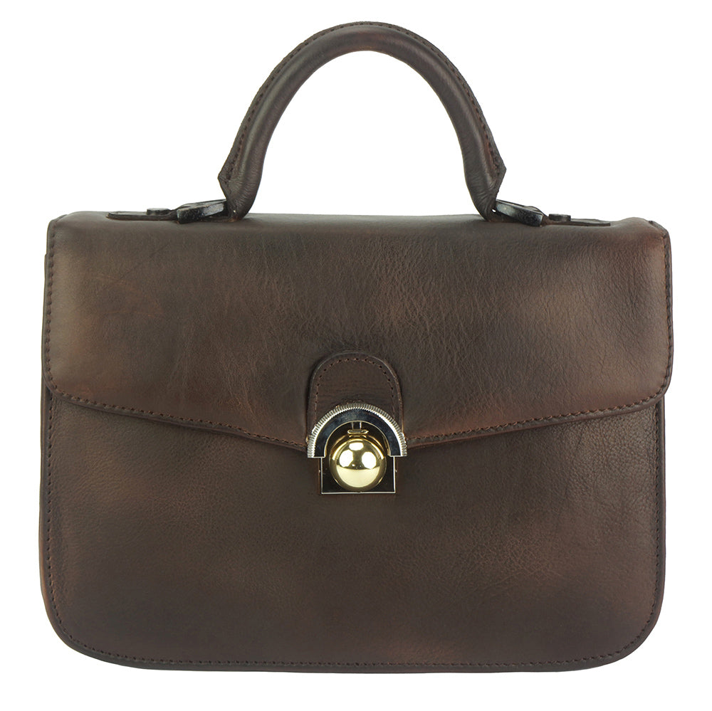 Very GM Leather Hand-bag - Made In Italy
