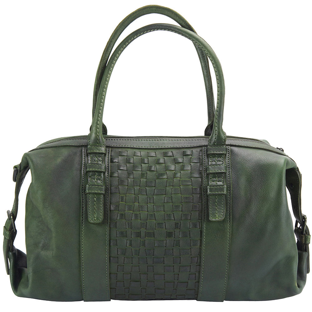 Agnese Leather Handbag - Made In Italy