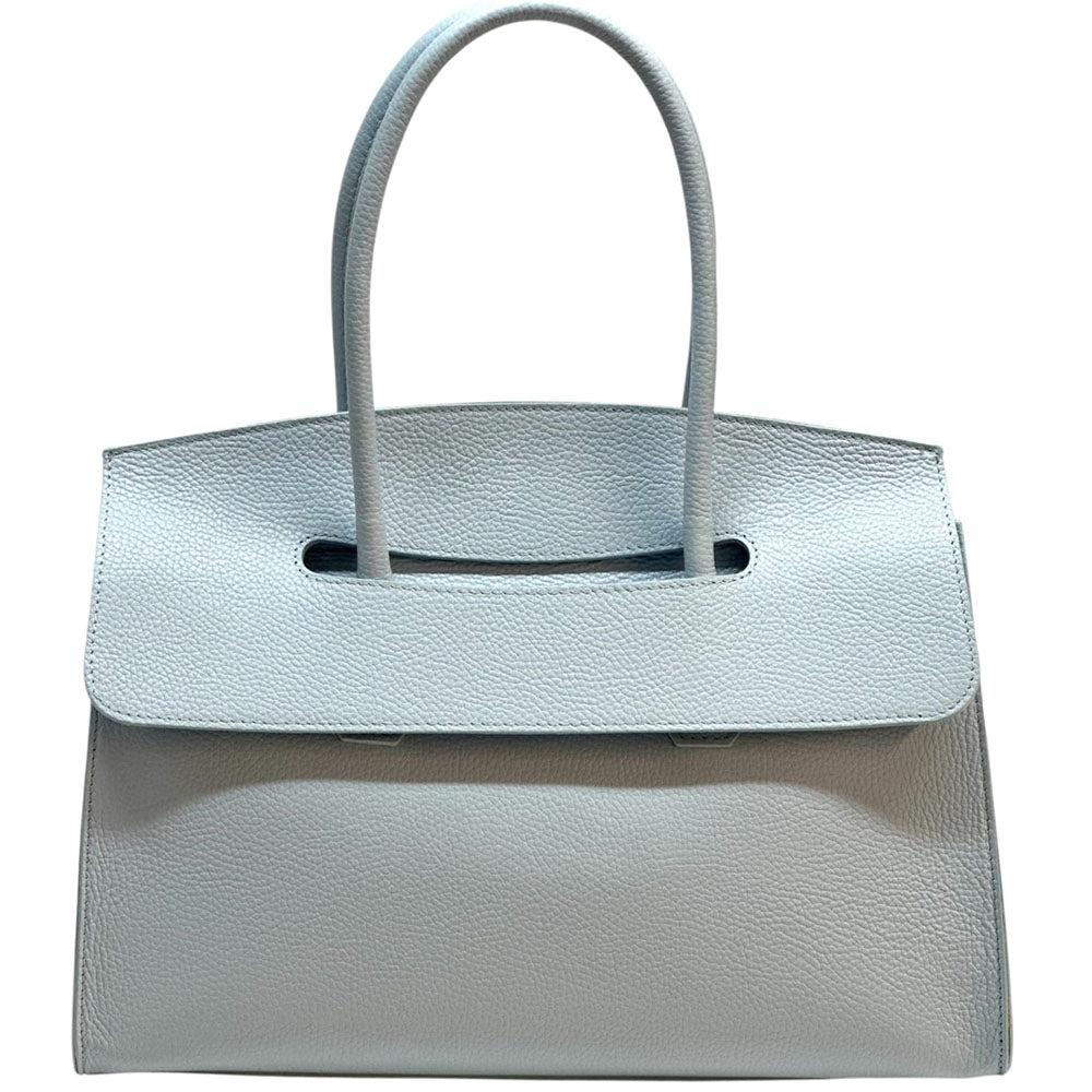 Valeria Structured Italian Leather Handbag - Made In Italy