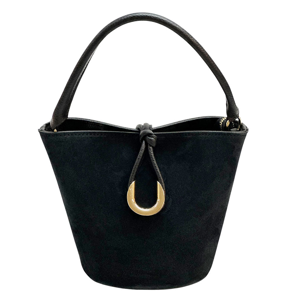 Nadia Leather Bucket Bag - Made In Italy