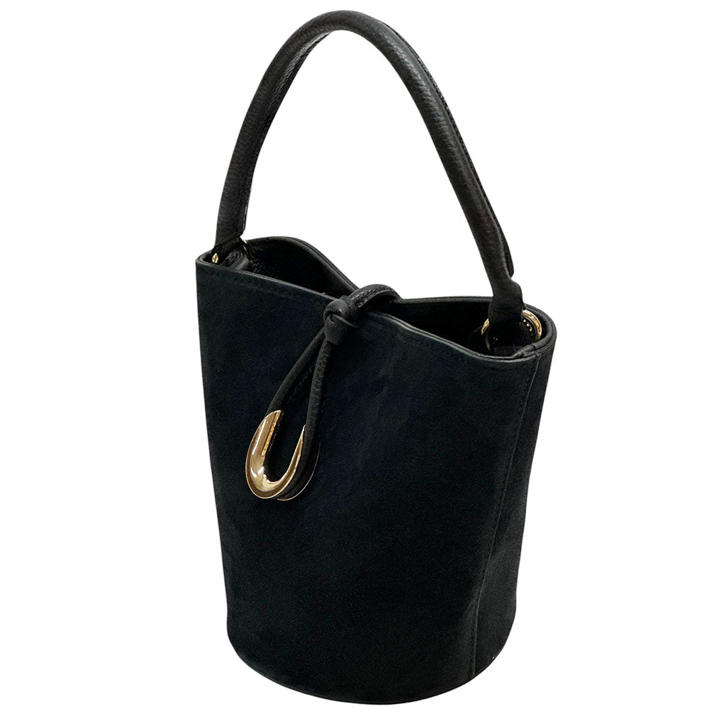 Nadia Leather Bucket Bag - Made In Italy