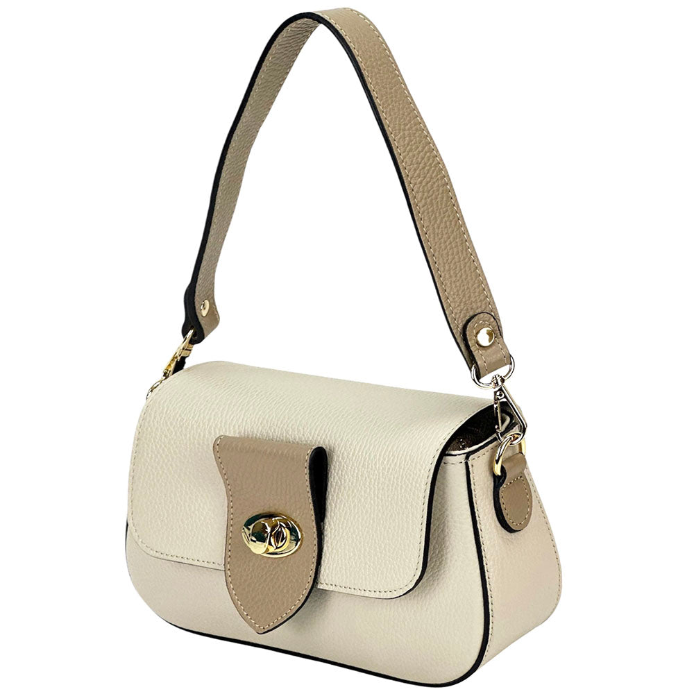Be Exclusive Cow Leather Crossbody Bag - Made In Italy