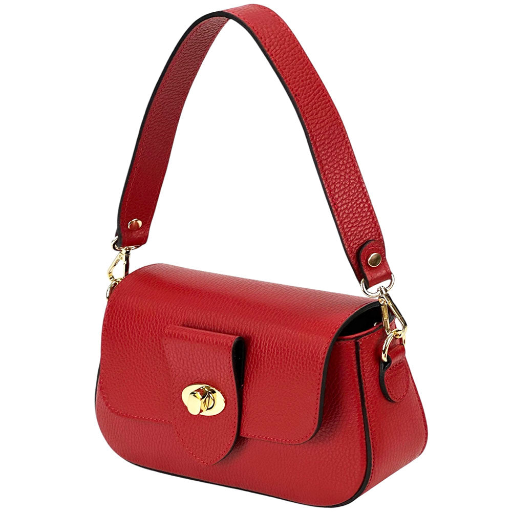 Be Exclusive Cow Leather Crossbody Bag - Made In Italy