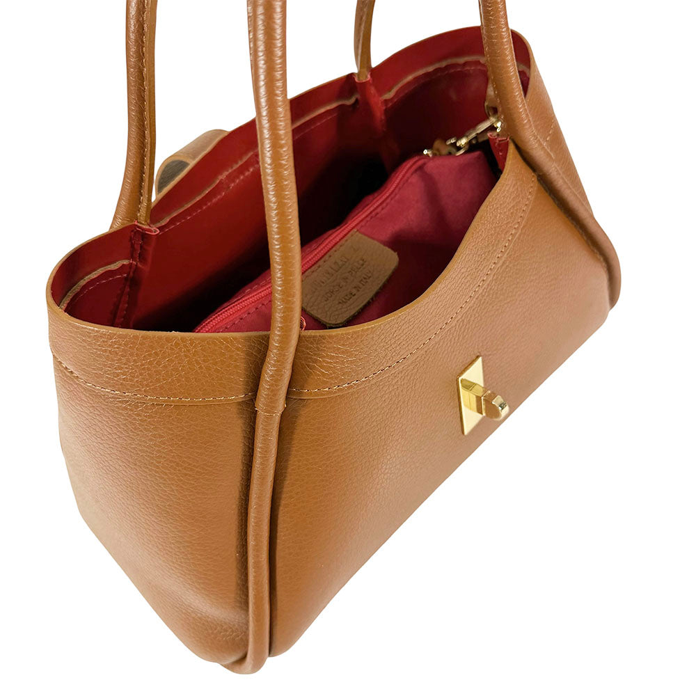 Ottilia Italian Leather Handbag - Made In Italy