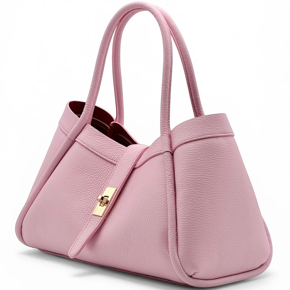 Ottilia Grande Cow Leather Shoulder Bag - Made In Italy