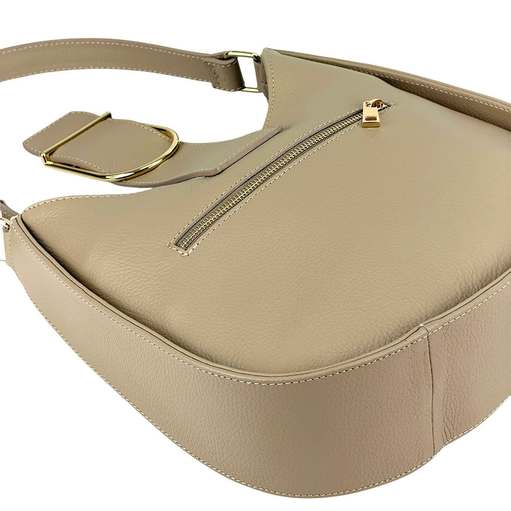 Armonia Leather Shoulder Bag - Made In Italy