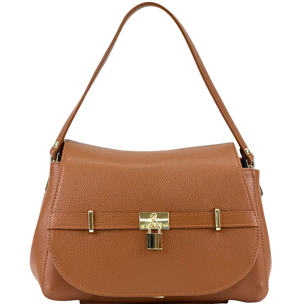 Ottavia Leather Shoulder Bag - Made In Italy