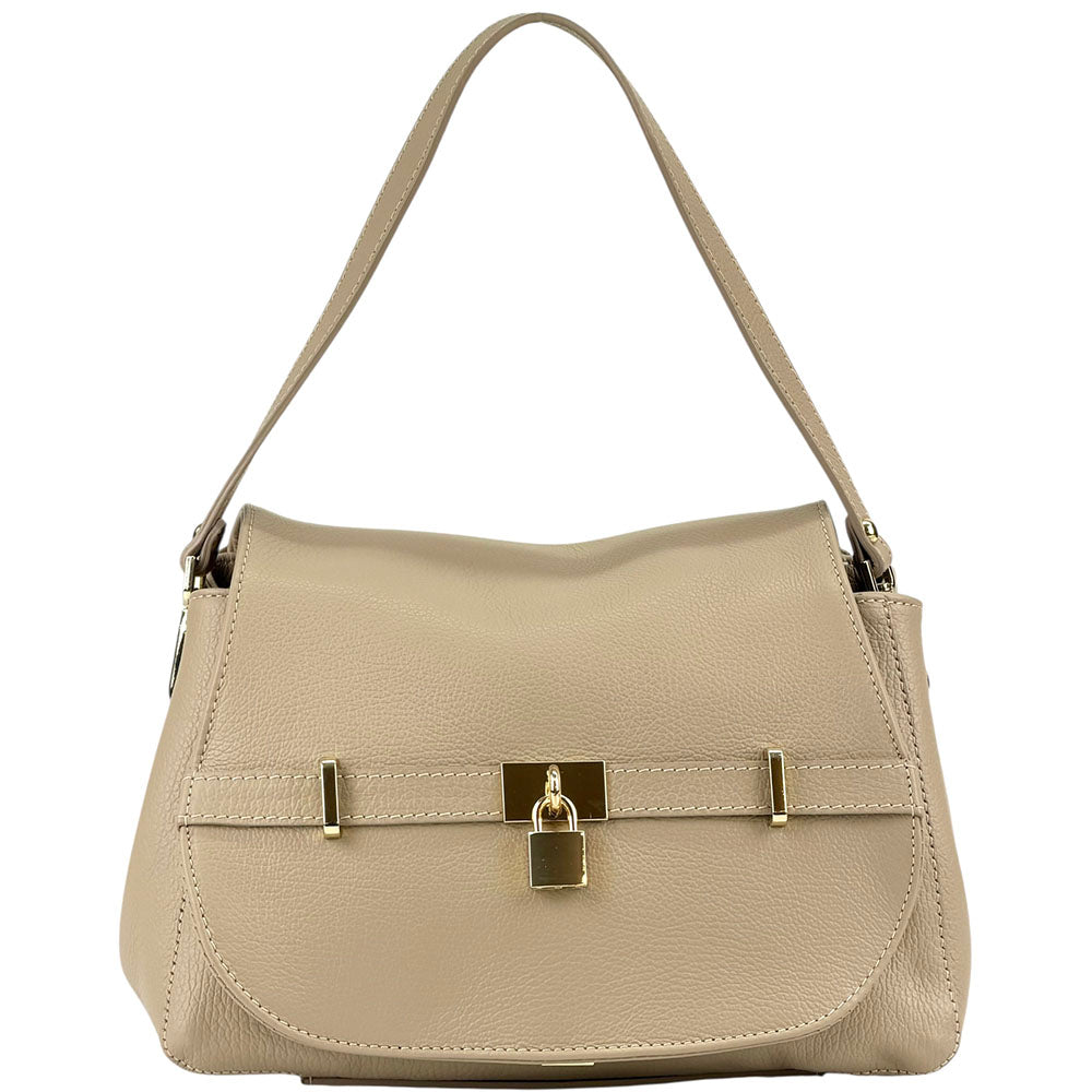 Ottavia Leather Shoulder Bag - Made In Italy